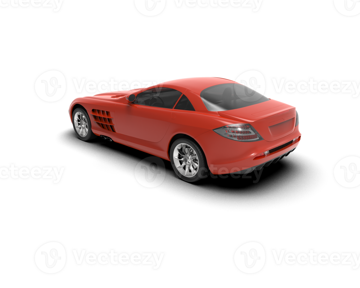 Realistic sport car isolated on background. 3d rendering - illustration png