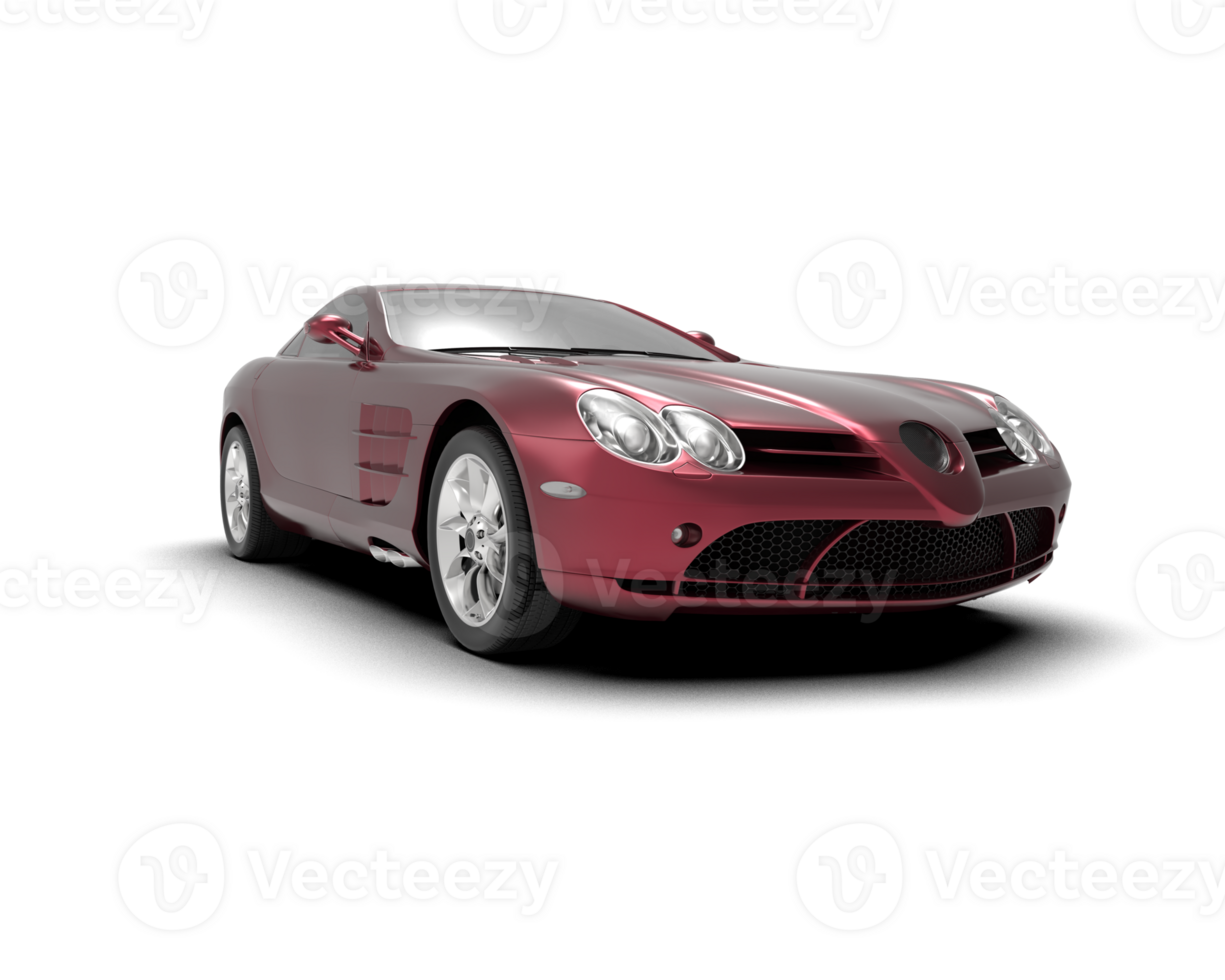 Realistic sport car isolated on background. 3d rendering - illustration png