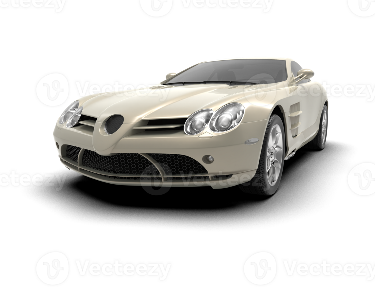 Realistic sport car isolated on background. 3d rendering - illustration png
