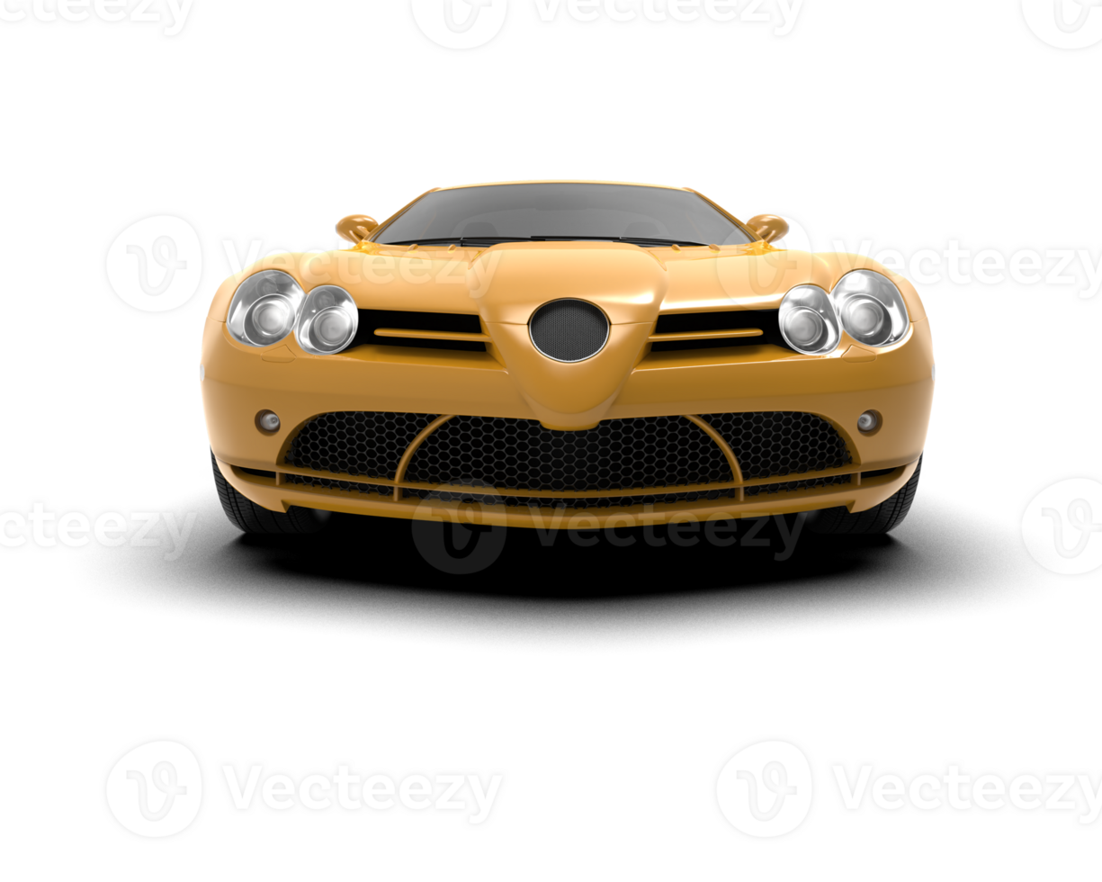 Realistic sport car isolated on background. 3d rendering - illustration png