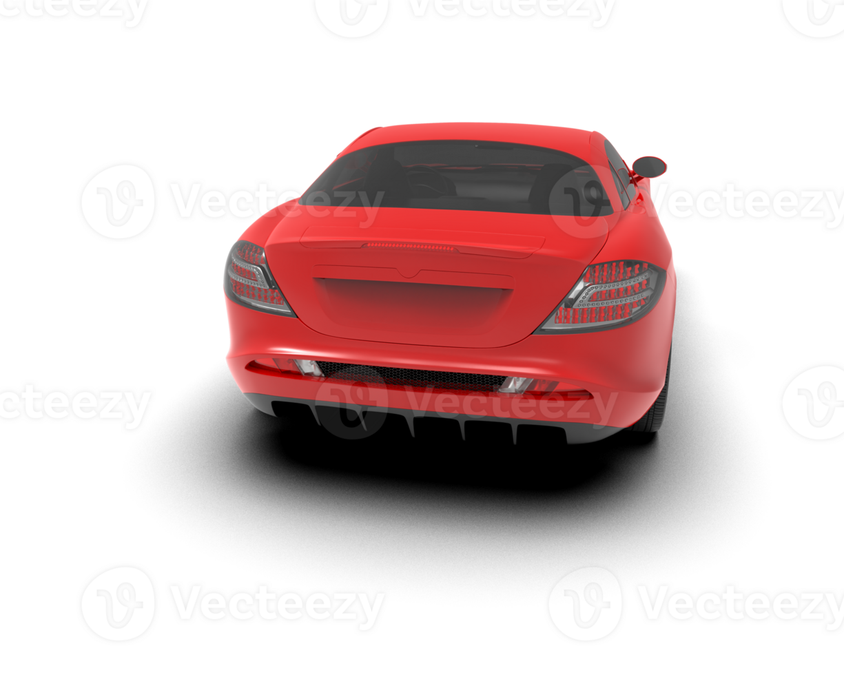 Realistic sport car isolated on background. 3d rendering - illustration png