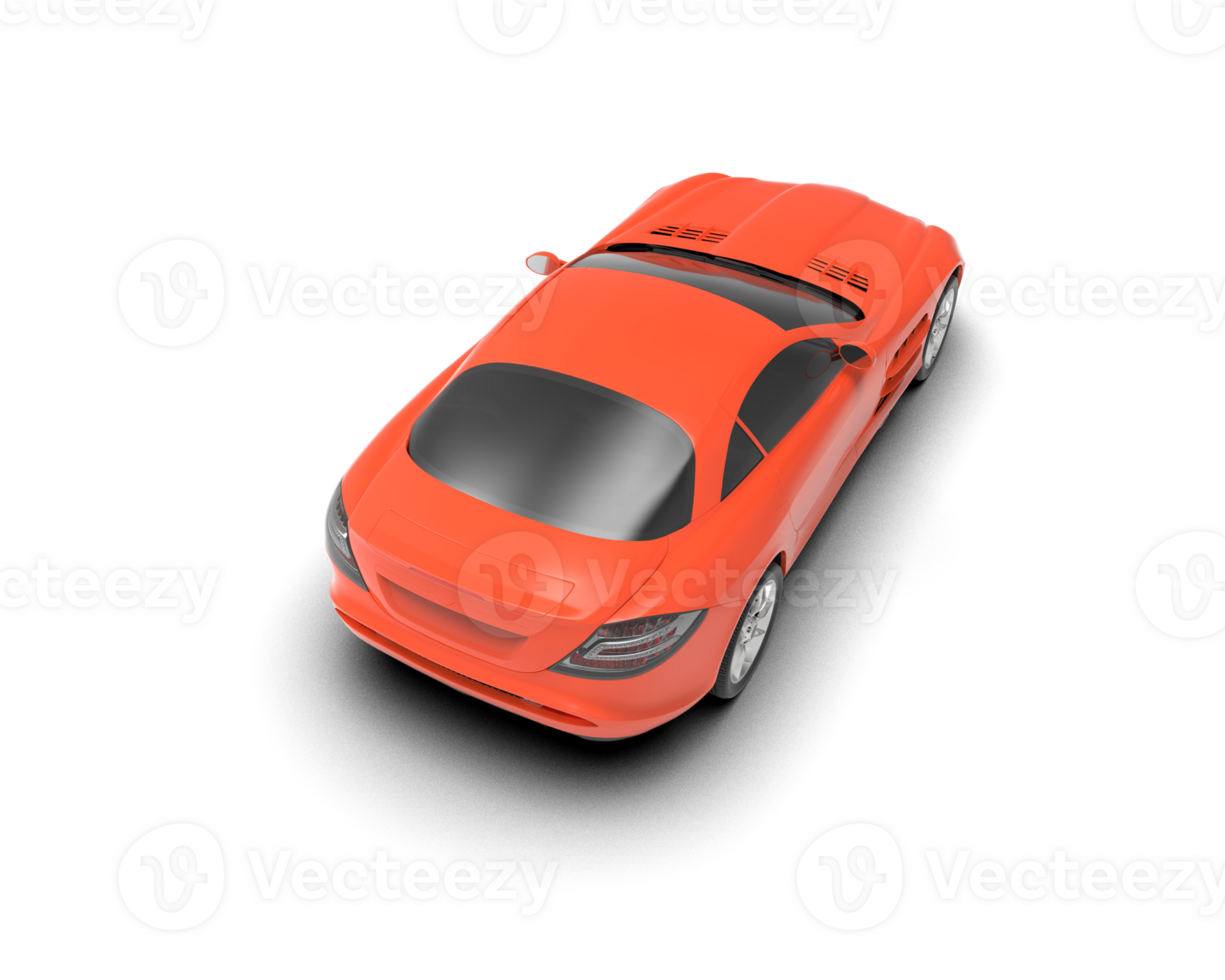 Realistic sport car isolated on background. 3d rendering - illustration png