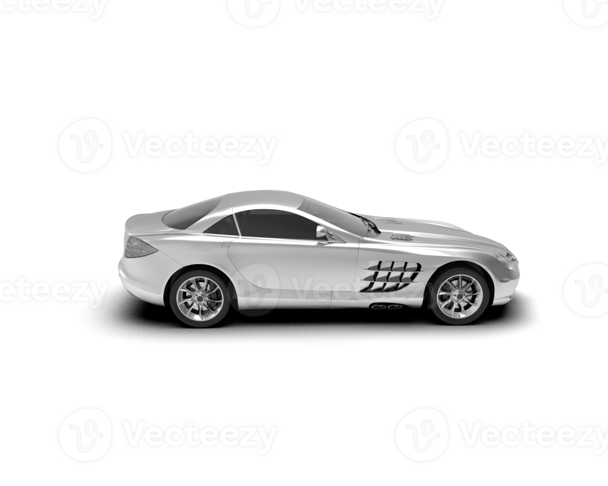 Realistic sport car isolated on background. 3d rendering - illustration png