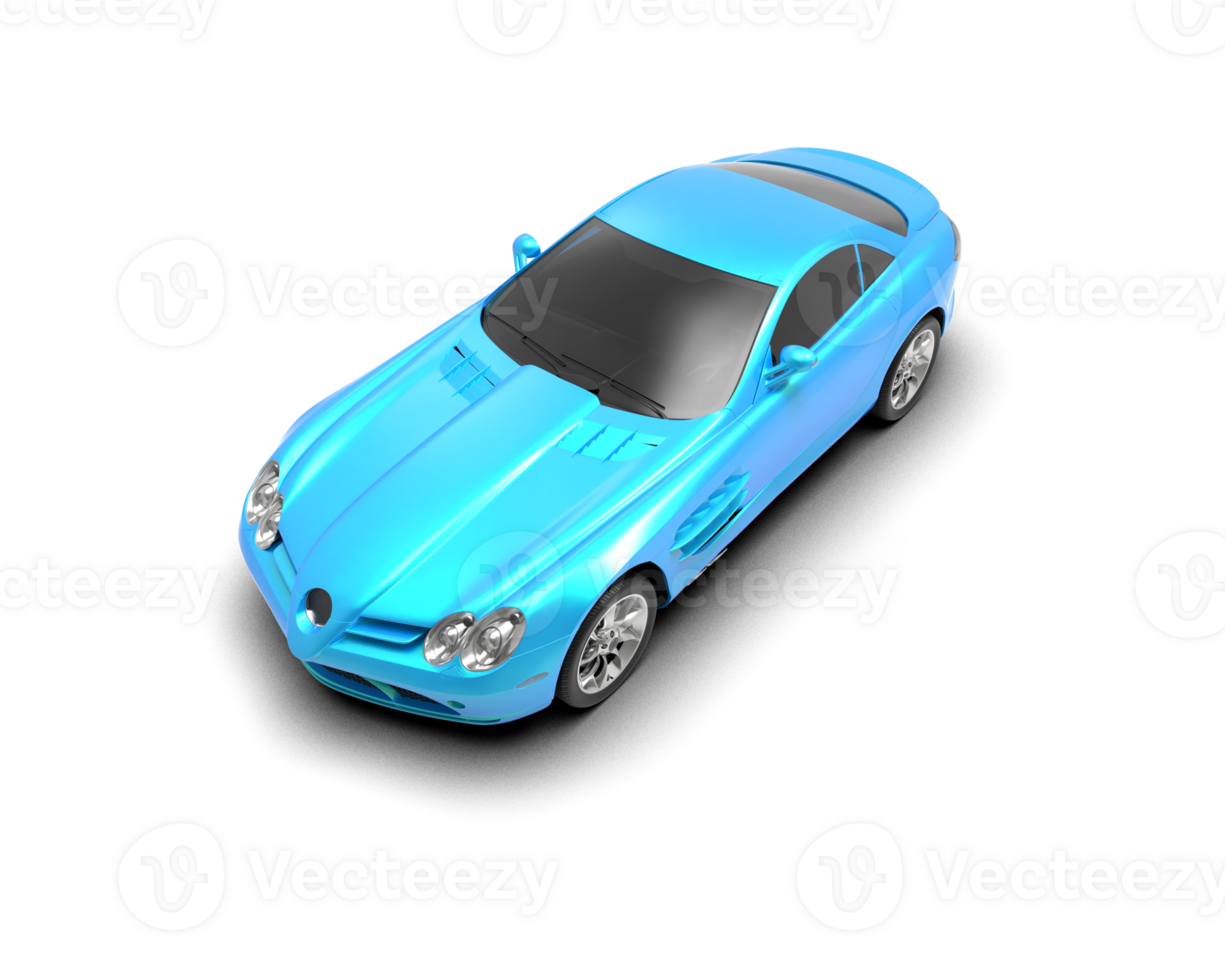 Realistic sport car isolated on background. 3d rendering - illustration png
