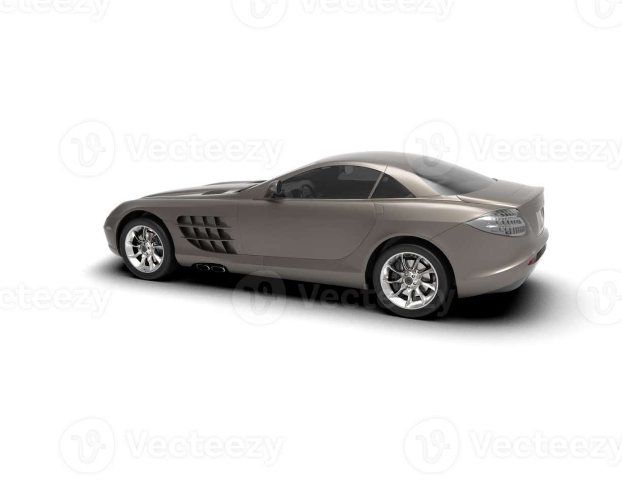 Realistic sport car isolated on background. 3d rendering - illustration png