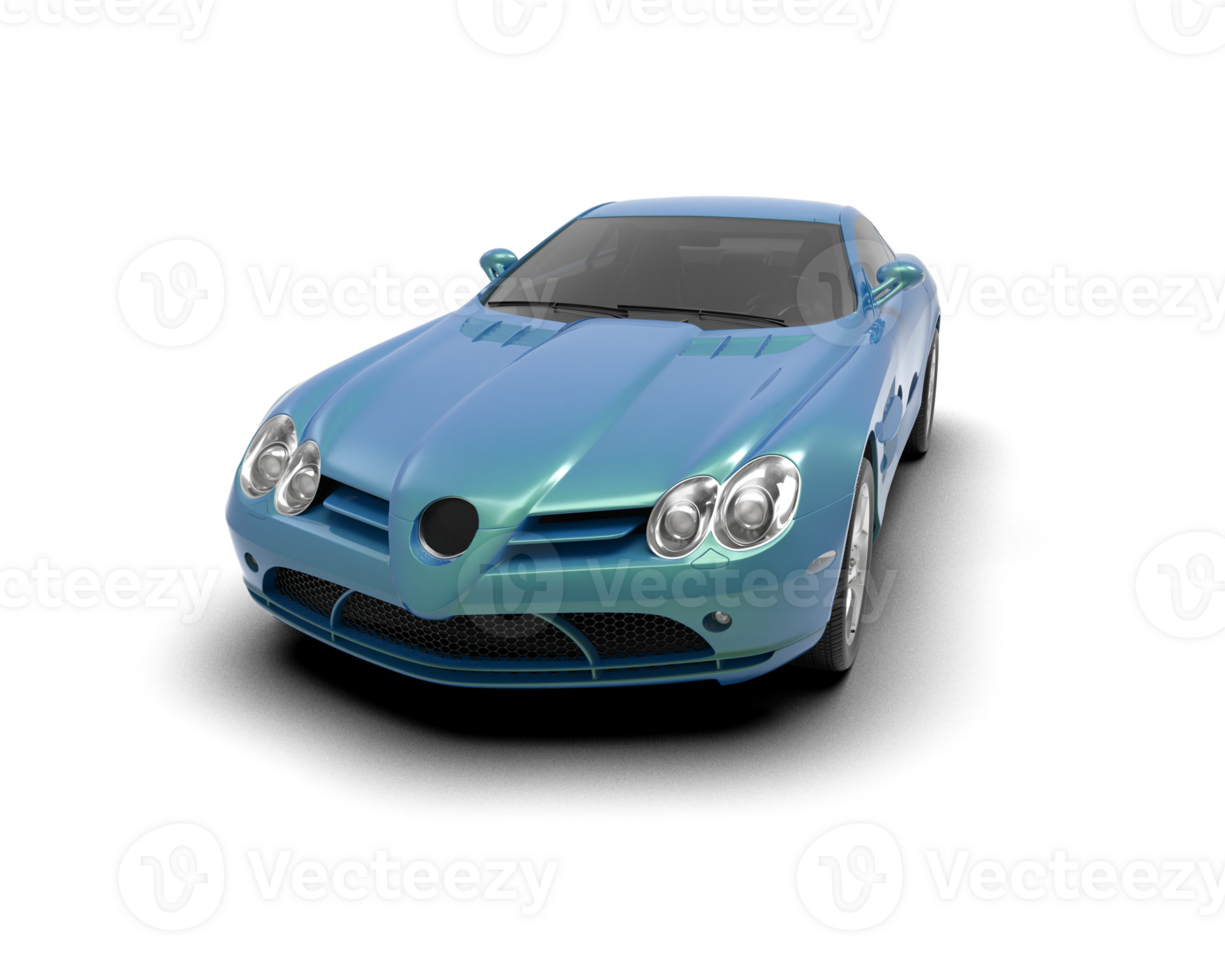 Realistic sport car isolated on background. 3d rendering - illustration png