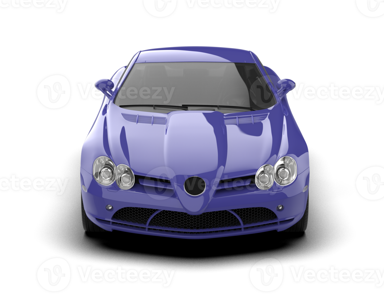 Realistic sport car isolated on background. 3d rendering - illustration png