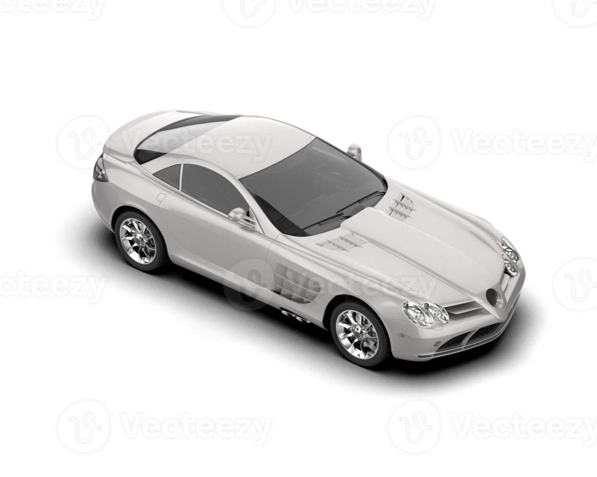 Realistic sport car isolated on background. 3d rendering - illustration png