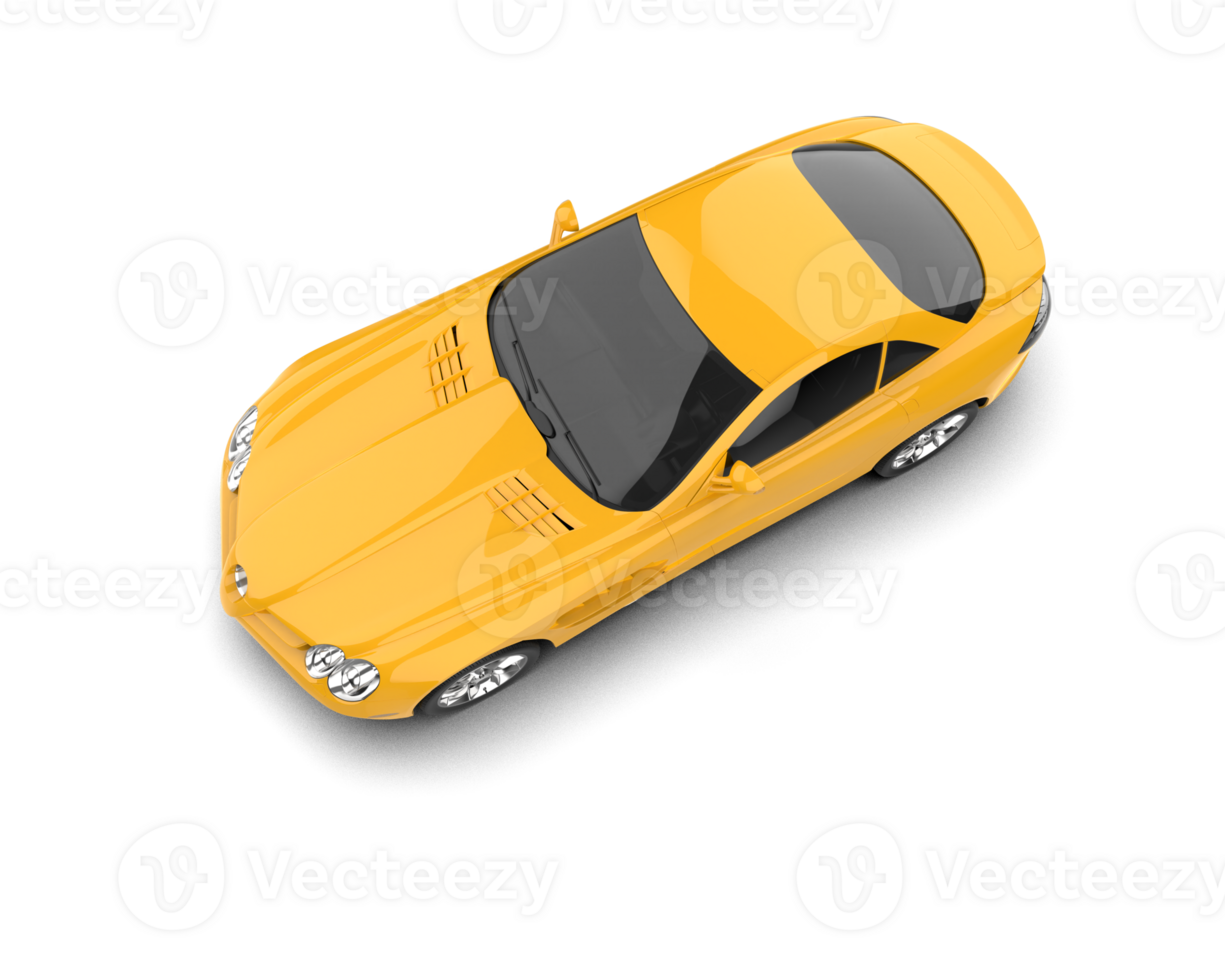 Realistic sport car isolated on background. 3d rendering - illustration png