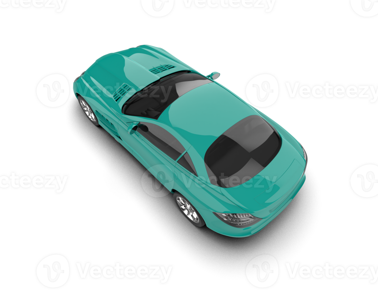 Realistic sport car isolated on background. 3d rendering - illustration png
