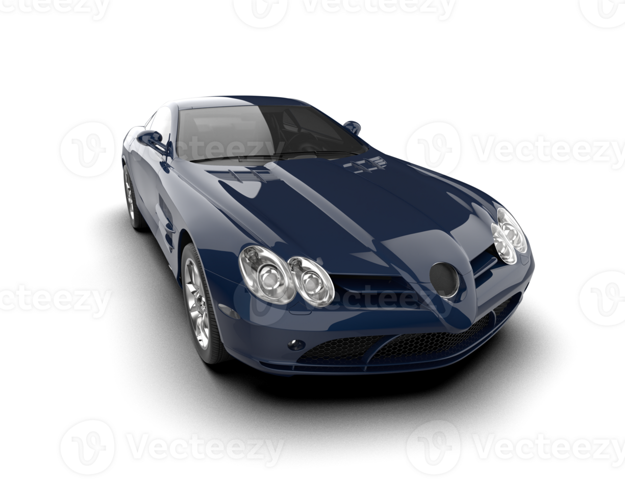 Realistic sport car isolated on background. 3d rendering - illustration png