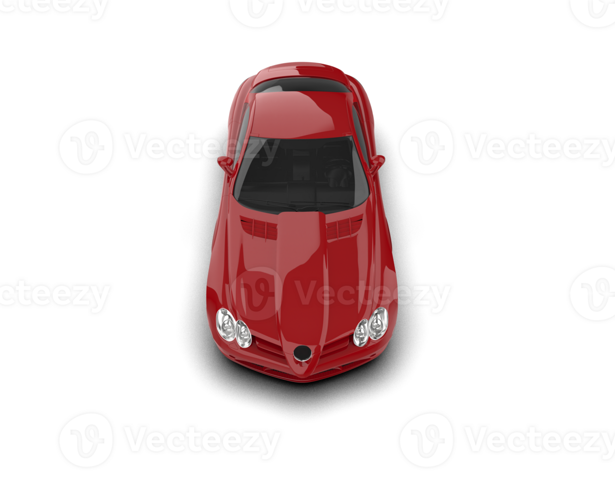 Realistic sport car isolated on background. 3d rendering - illustration png