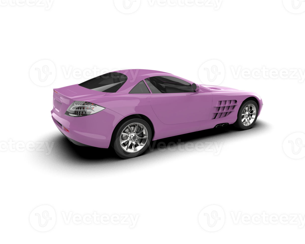Realistic sport car isolated on background. 3d rendering - illustration png