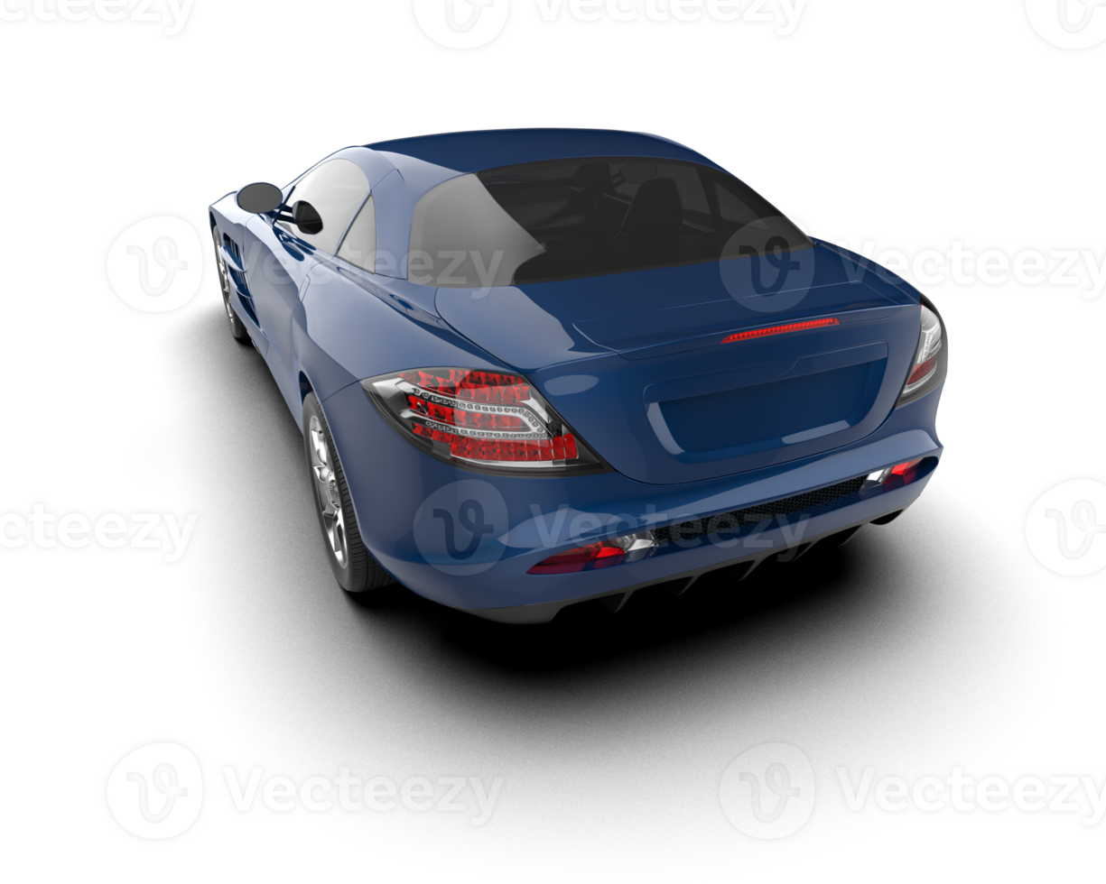 Realistic sport car isolated on background. 3d rendering - illustration png