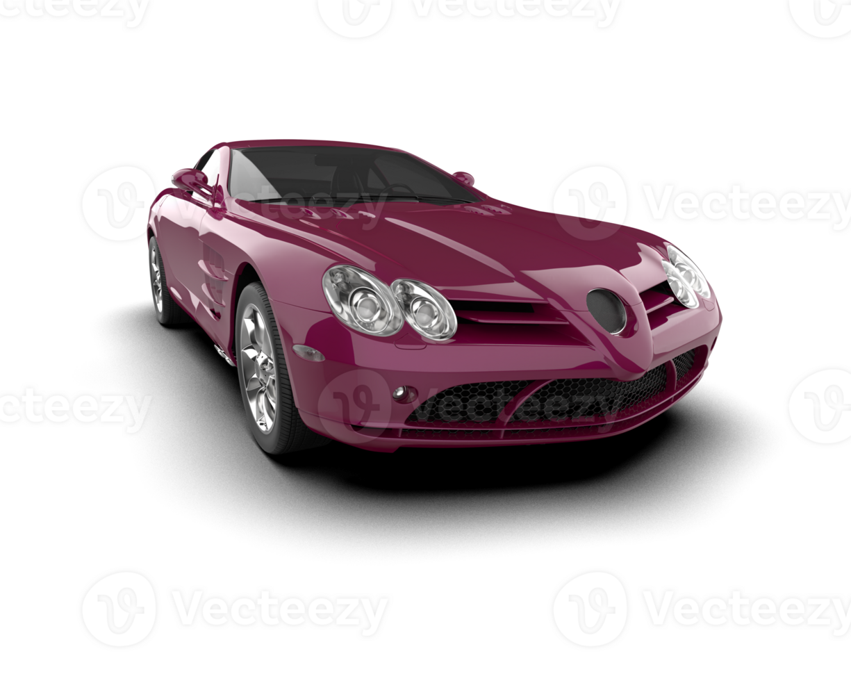 Realistic sport car isolated on background. 3d rendering - illustration png