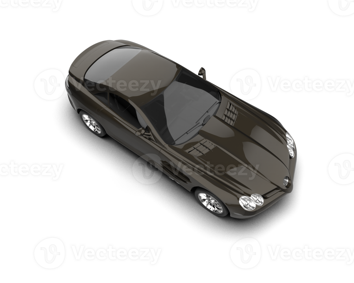Realistic sport car isolated on background. 3d rendering - illustration png