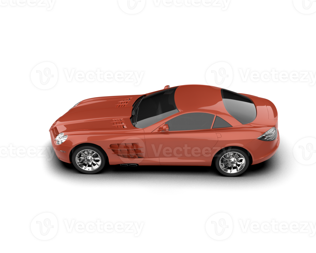 Realistic sport car isolated on background. 3d rendering - illustration png