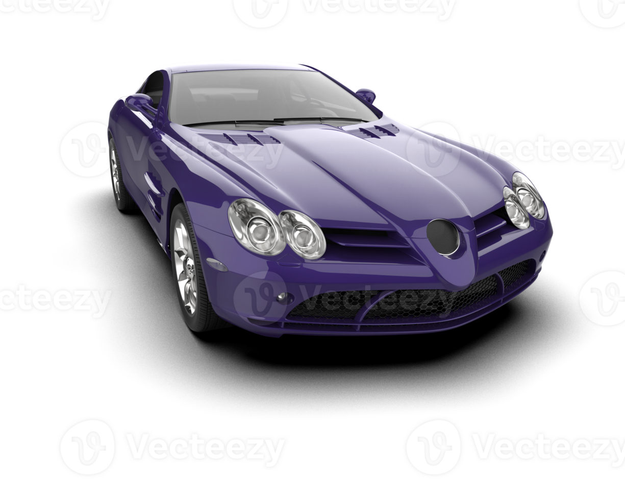 Realistic sport car isolated on background. 3d rendering - illustration png