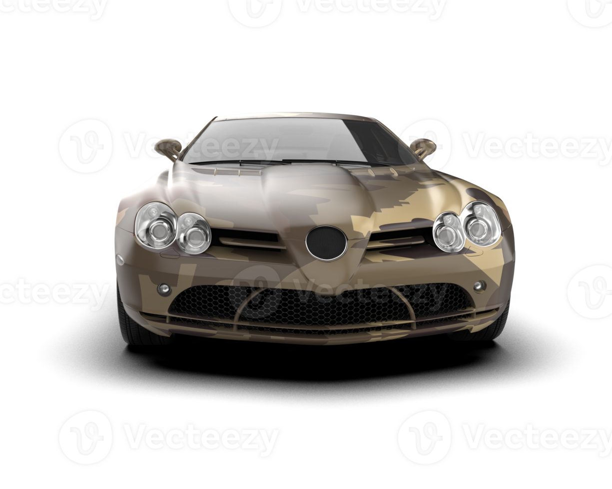 Realistic sport car isolated on background. 3d rendering - illustration png