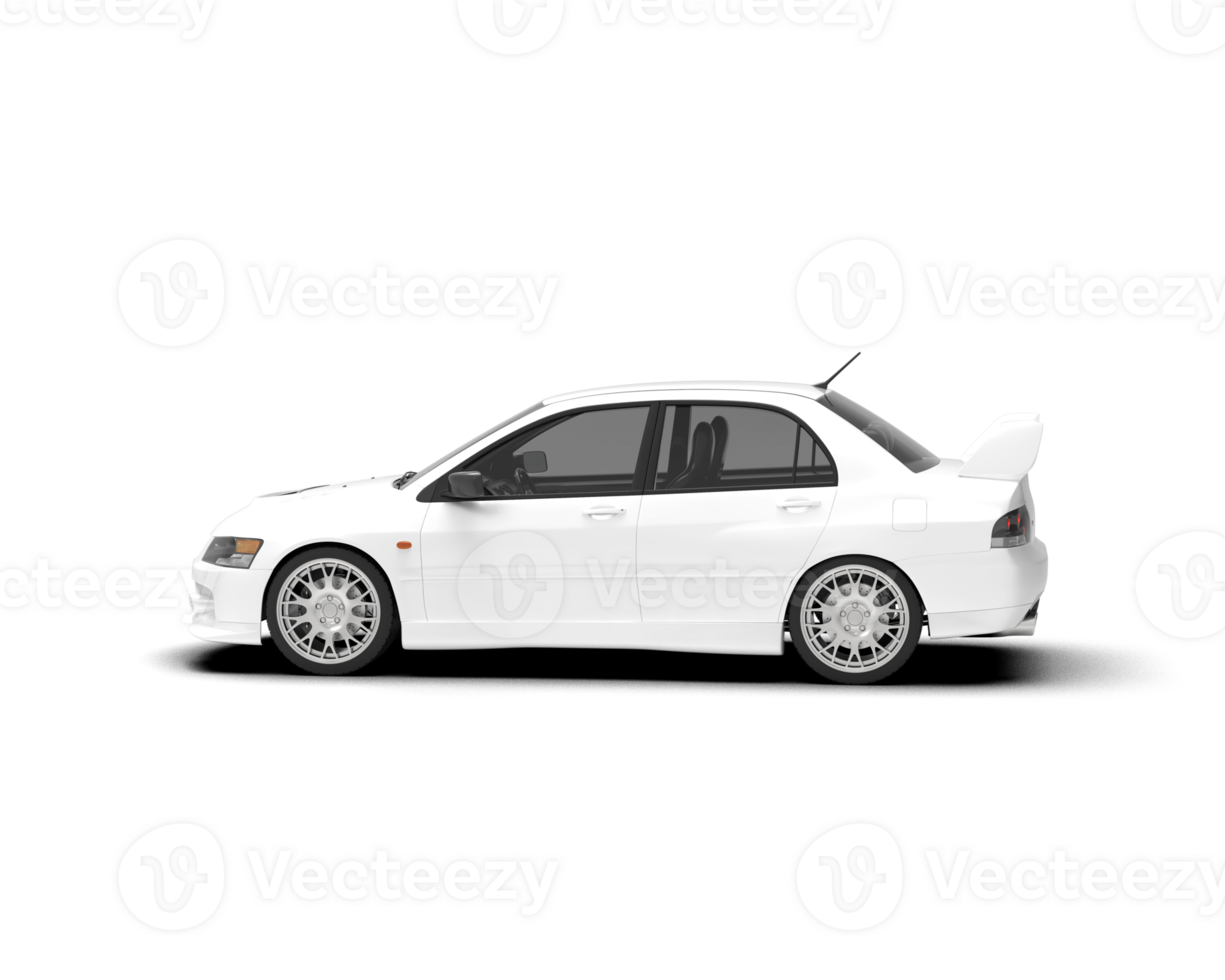Realistic sport car isolated on background. 3d rendering - illustration png