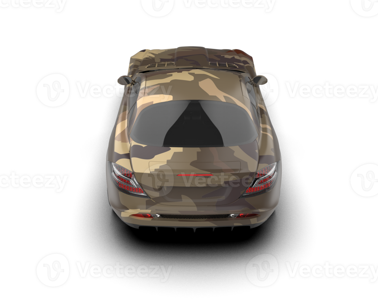 Realistic sport car isolated on background. 3d rendering - illustration png