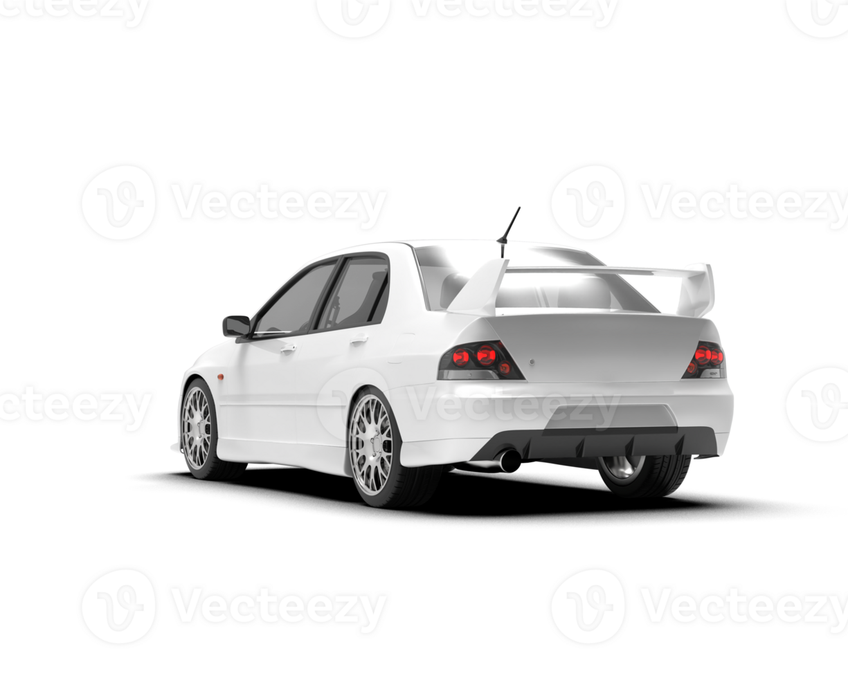 Realistic sport car isolated on background. 3d rendering - illustration png