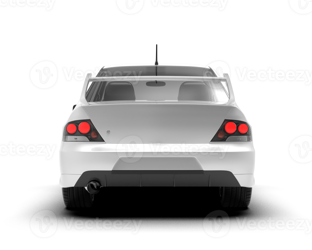 Realistic sport car isolated on background. 3d rendering - illustration png