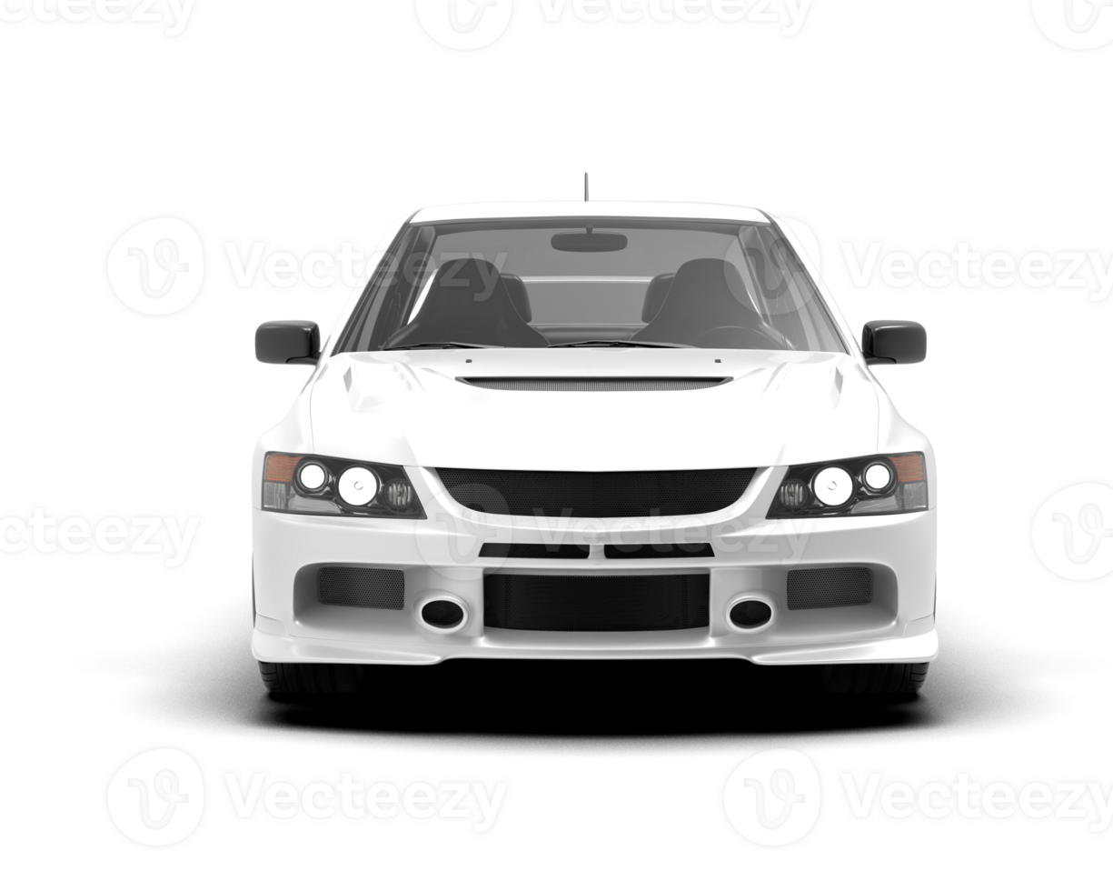 Realistic sport car isolated on background. 3d rendering - illustration png