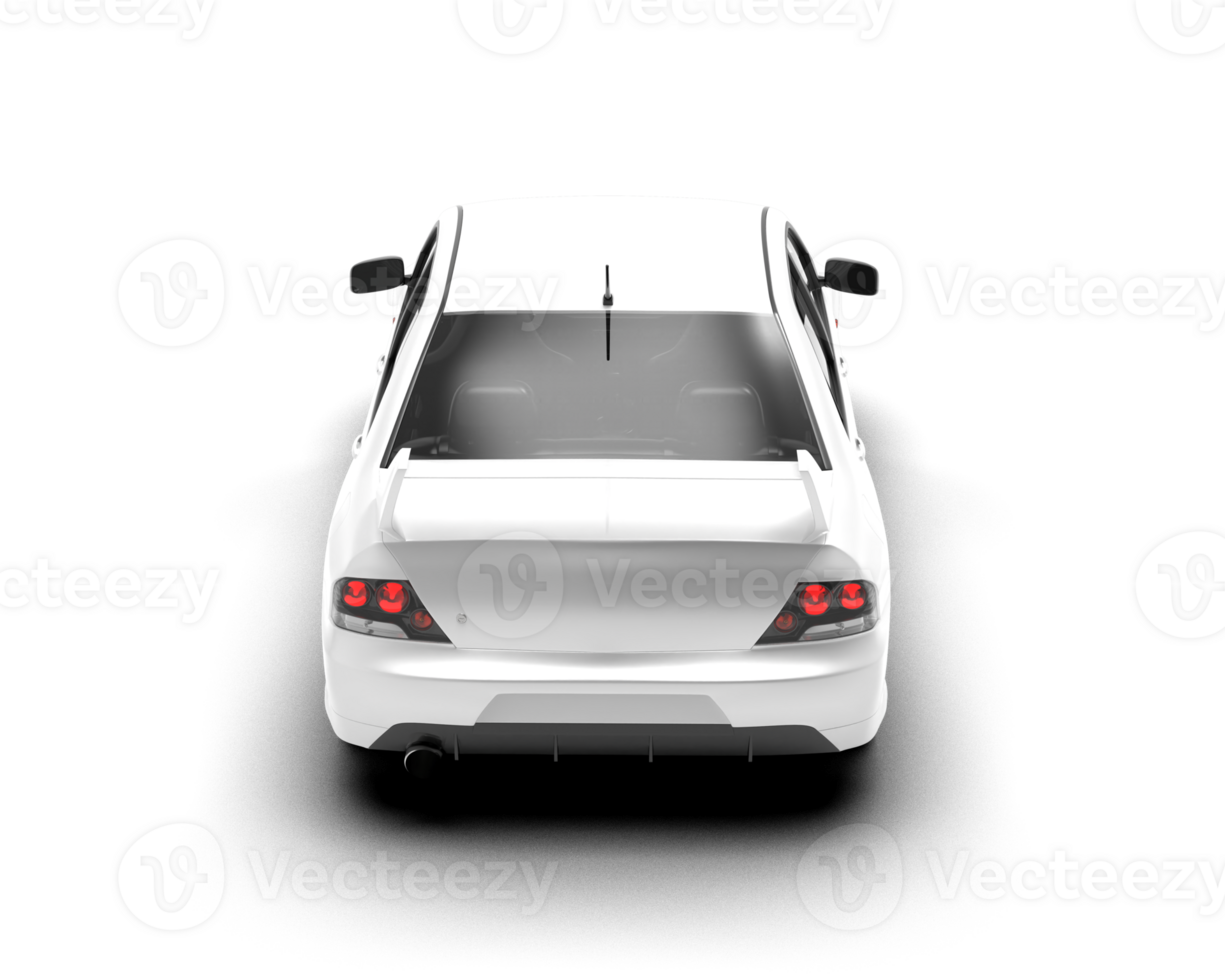 Realistic sport car isolated on background. 3d rendering - illustration png