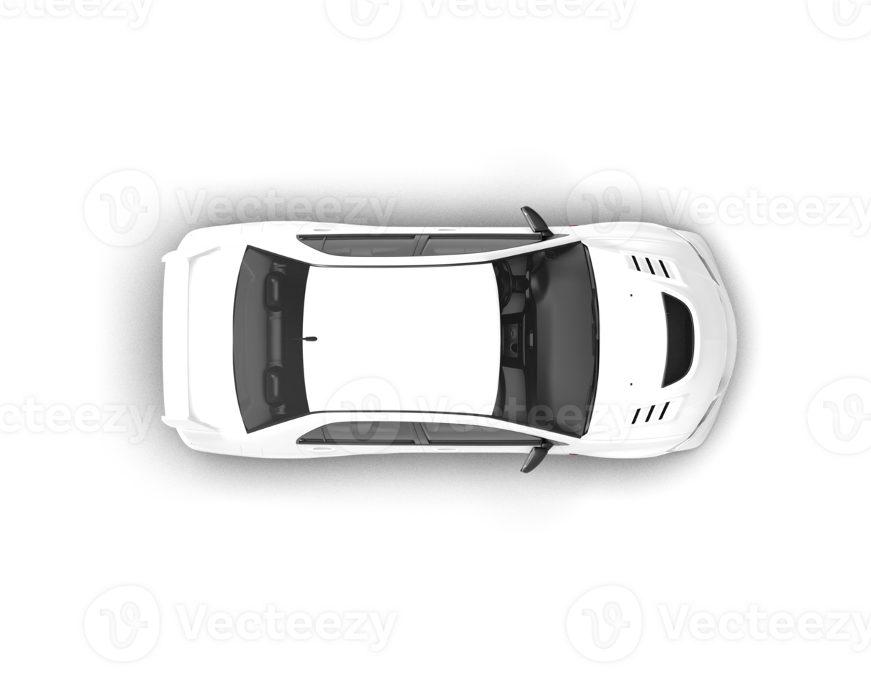 Realistic sport car isolated on background. 3d rendering - illustration png