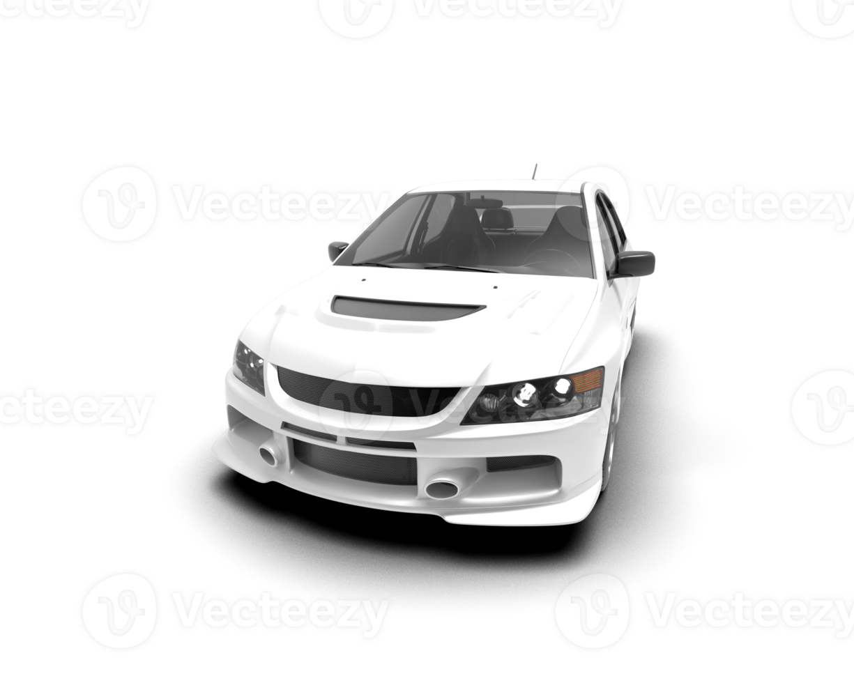 Realistic sport car isolated on background. 3d rendering - illustration png