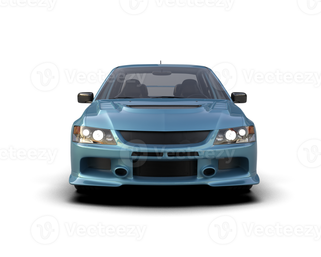 Realistic sport car isolated on background. 3d rendering - illustration png