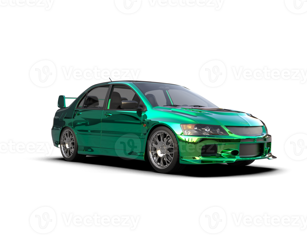 Realistic sport car isolated on background. 3d rendering - illustration png