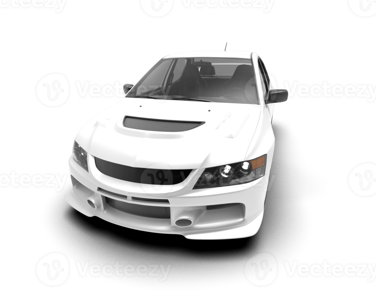 Realistic sport car isolated on background. 3d rendering - illustration png