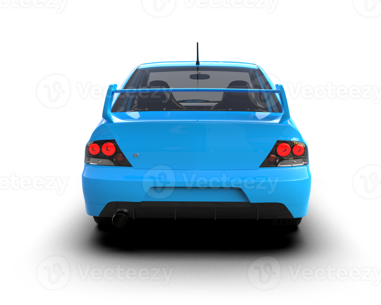 Realistic sport car isolated on background. 3d rendering - illustration png