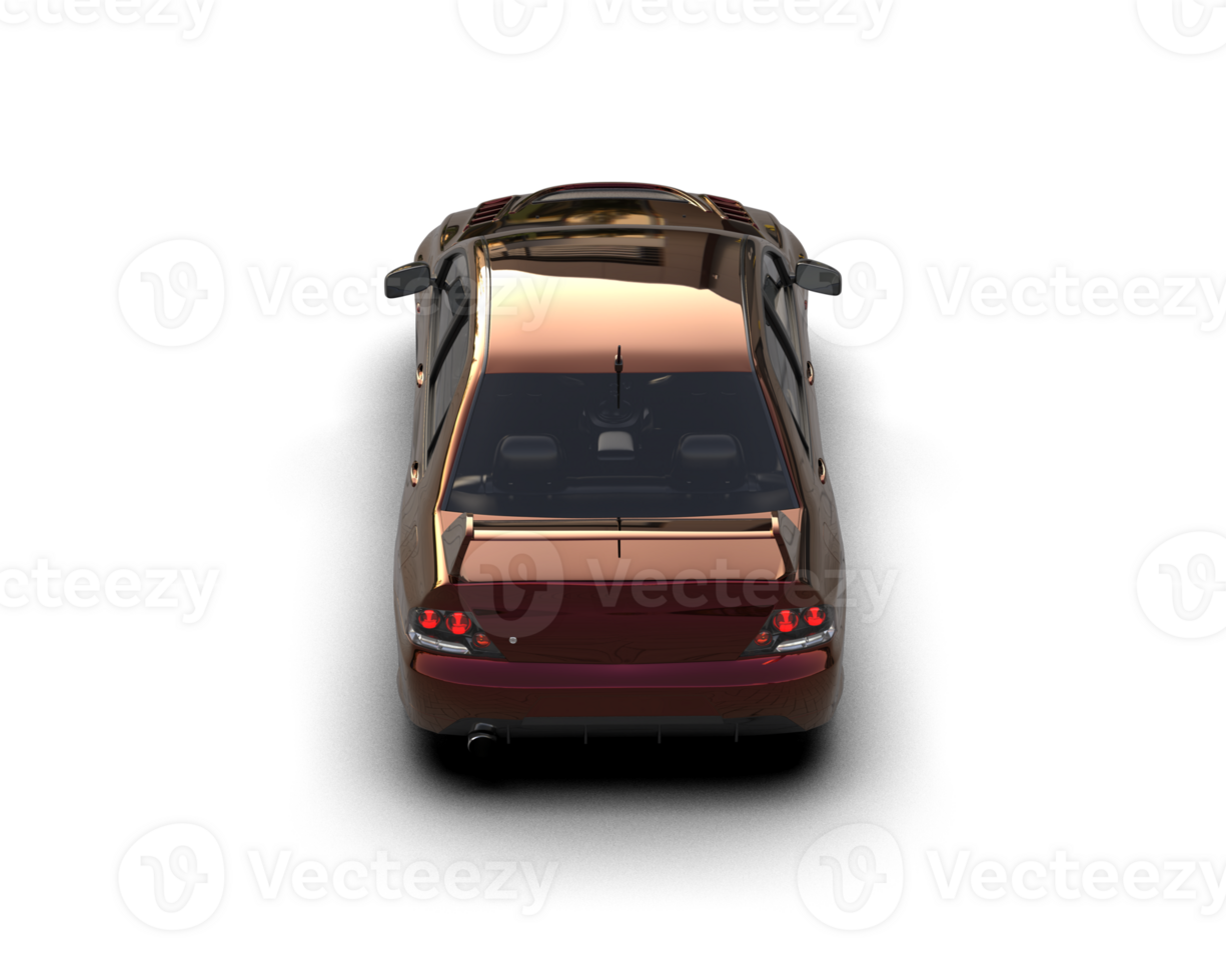 Realistic sport car isolated on background. 3d rendering - illustration png