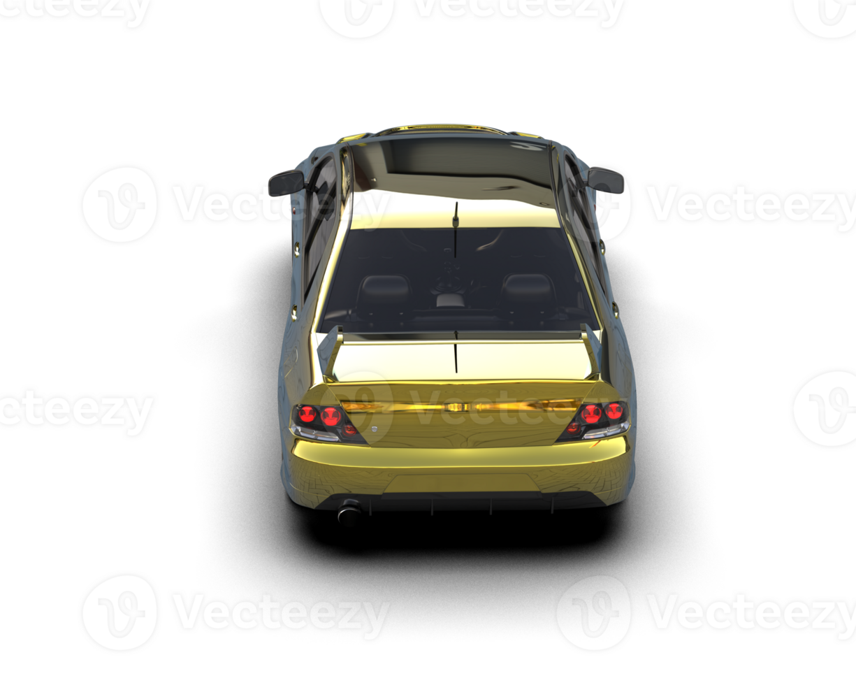 Realistic sport car isolated on background. 3d rendering - illustration png