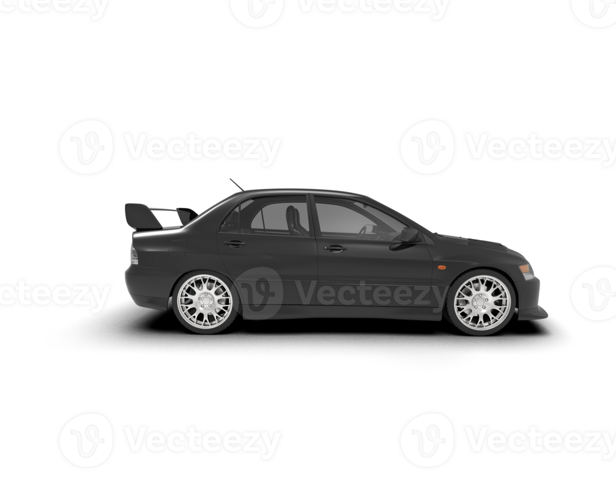 Realistic sport car isolated on background. 3d rendering - illustration png