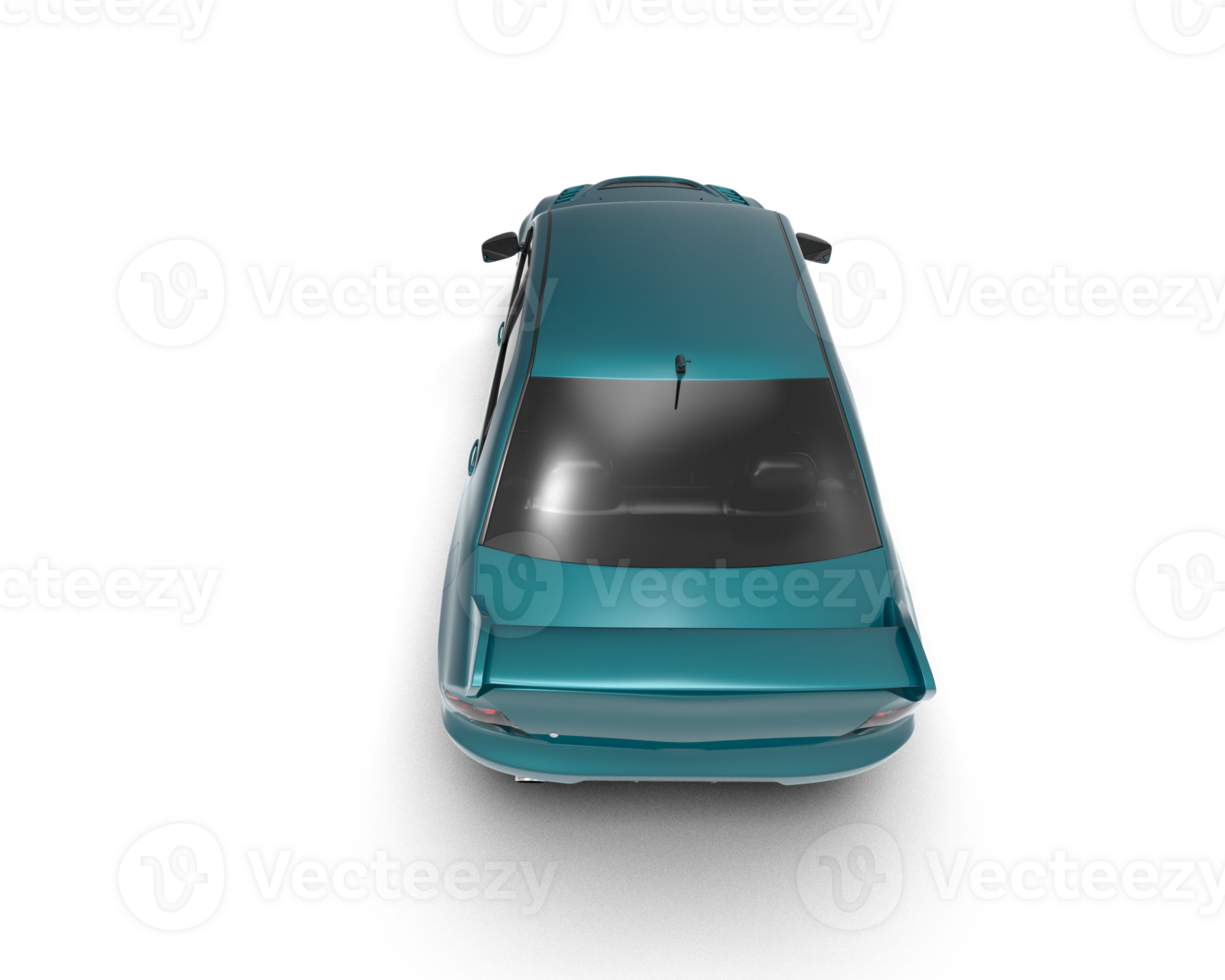 Realistic sport car isolated on background. 3d rendering - illustration png