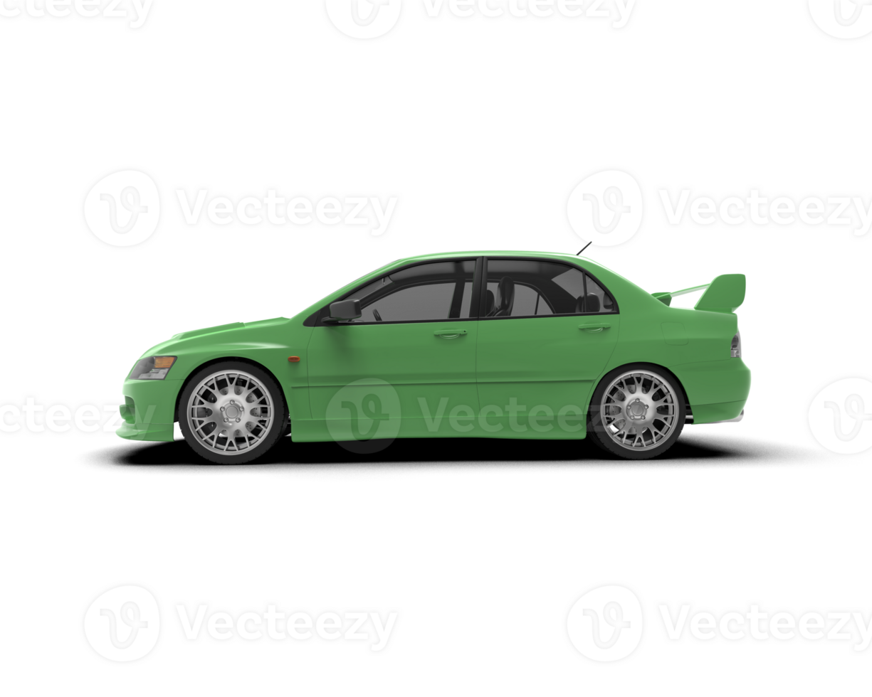 Realistic sport car isolated on background. 3d rendering - illustration png