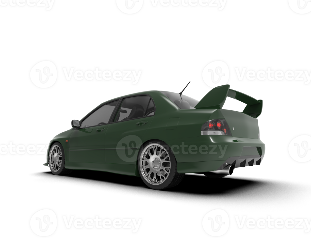 Realistic sport car isolated on background. 3d rendering - illustration png