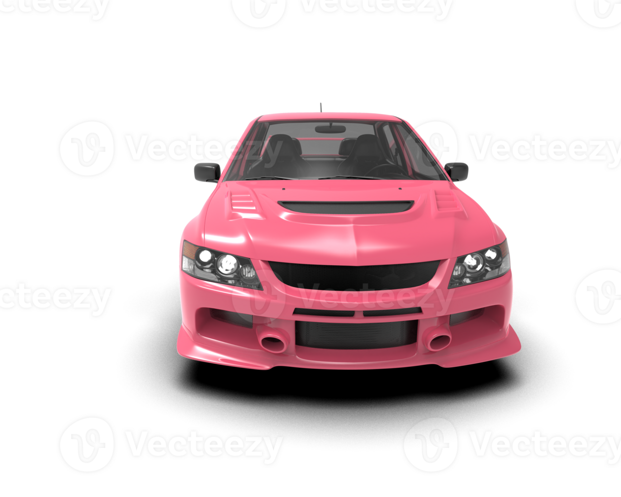 Realistic sport car isolated on background. 3d rendering - illustration png