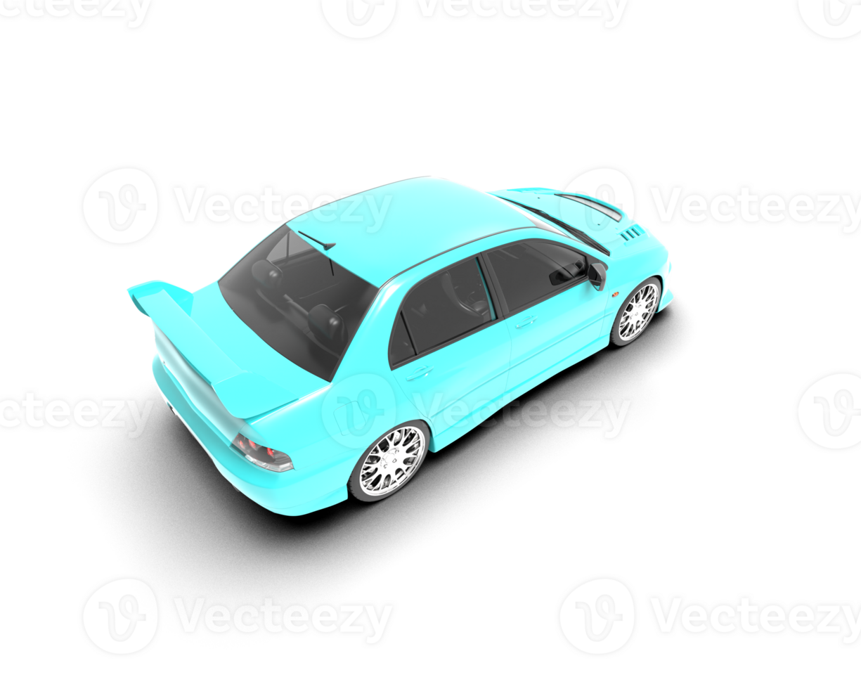 Realistic sport car isolated on background. 3d rendering - illustration png