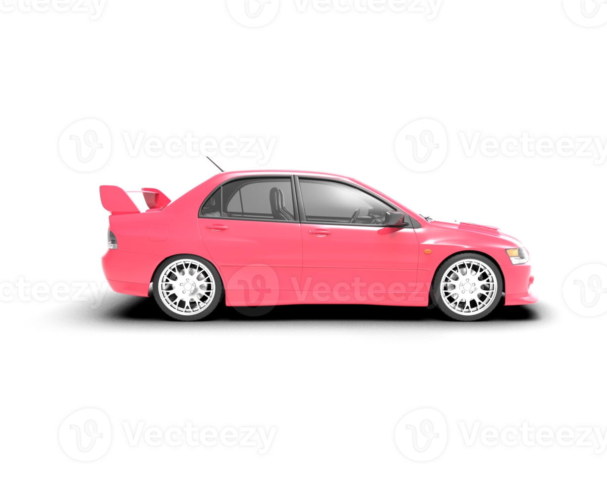 Realistic sport car isolated on background. 3d rendering - illustration png