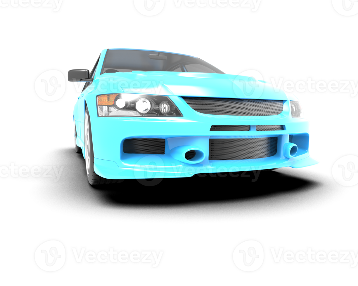 Realistic sport car isolated on background. 3d rendering - illustration png