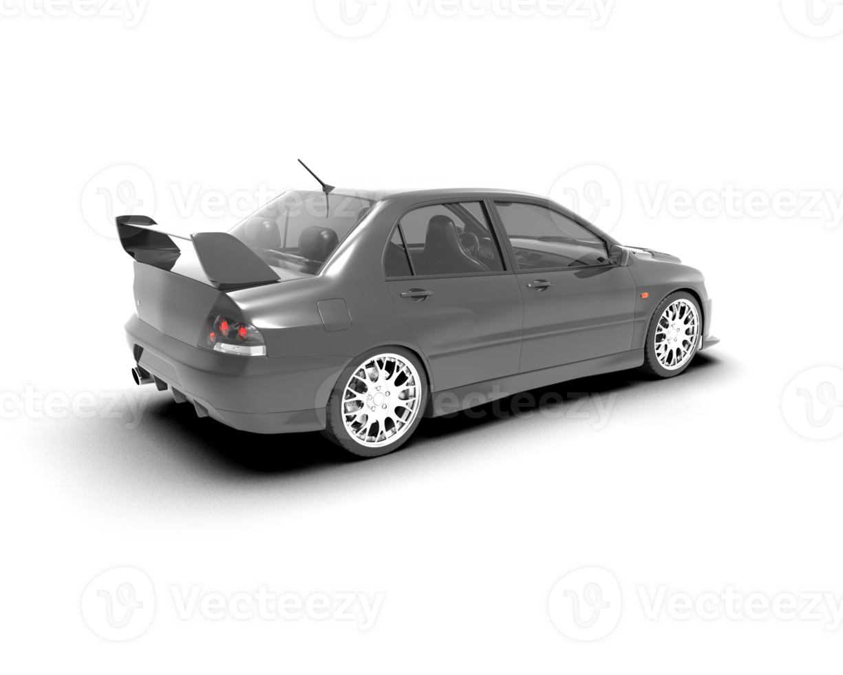 Realistic sport car isolated on background. 3d rendering - illustration png