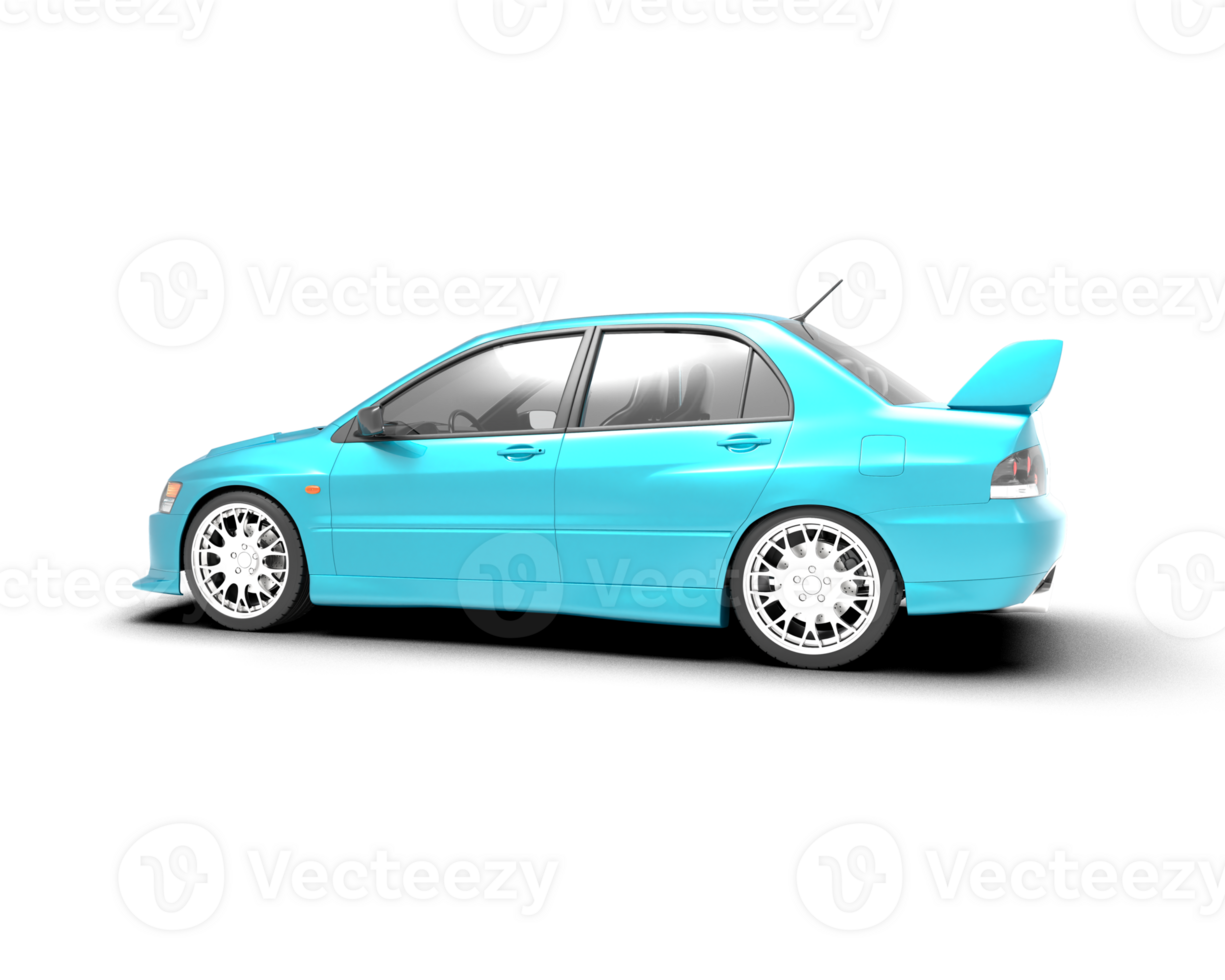 Realistic sport car isolated on background. 3d rendering - illustration png