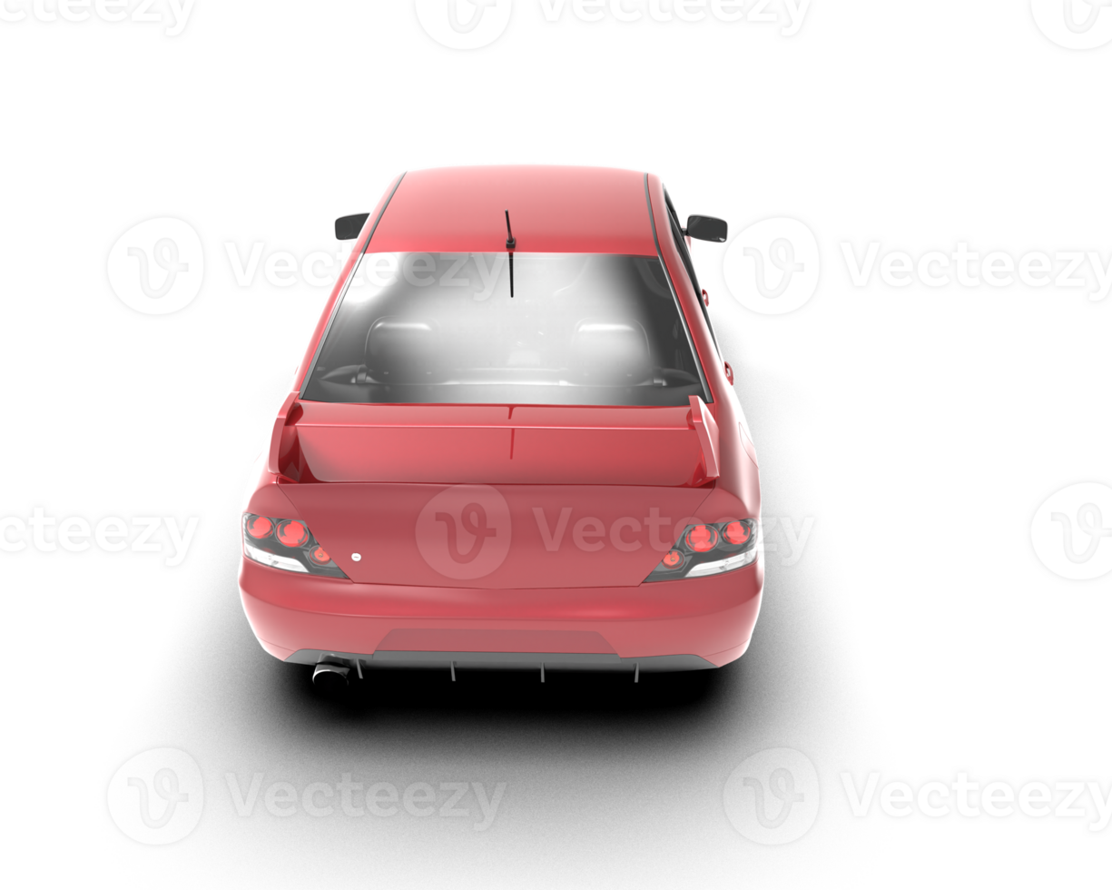 Realistic sport car isolated on background. 3d rendering - illustration png