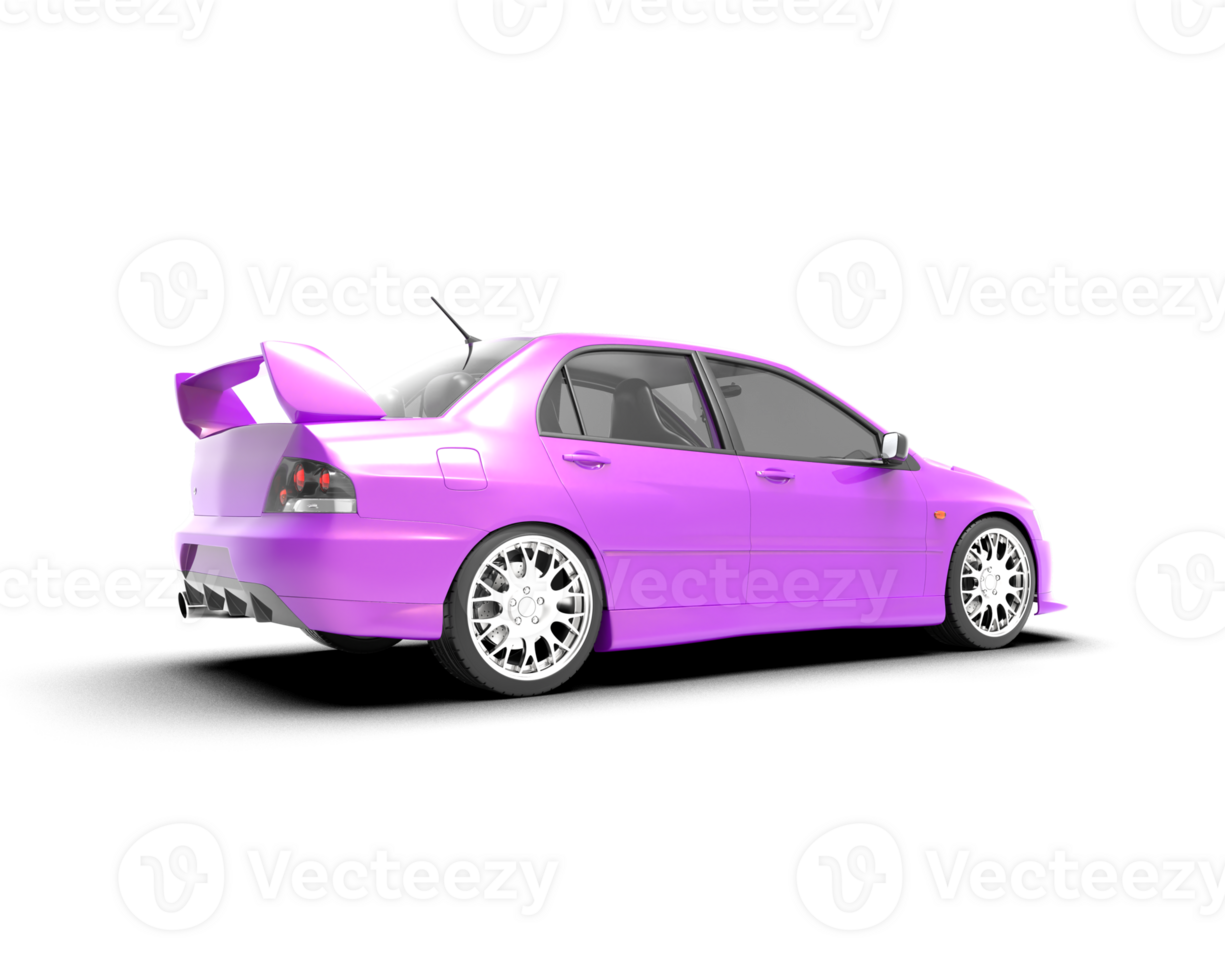 Realistic sport car isolated on background. 3d rendering - illustration png