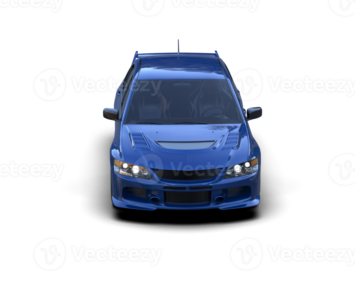 Realistic sport car isolated on background. 3d rendering - illustration png